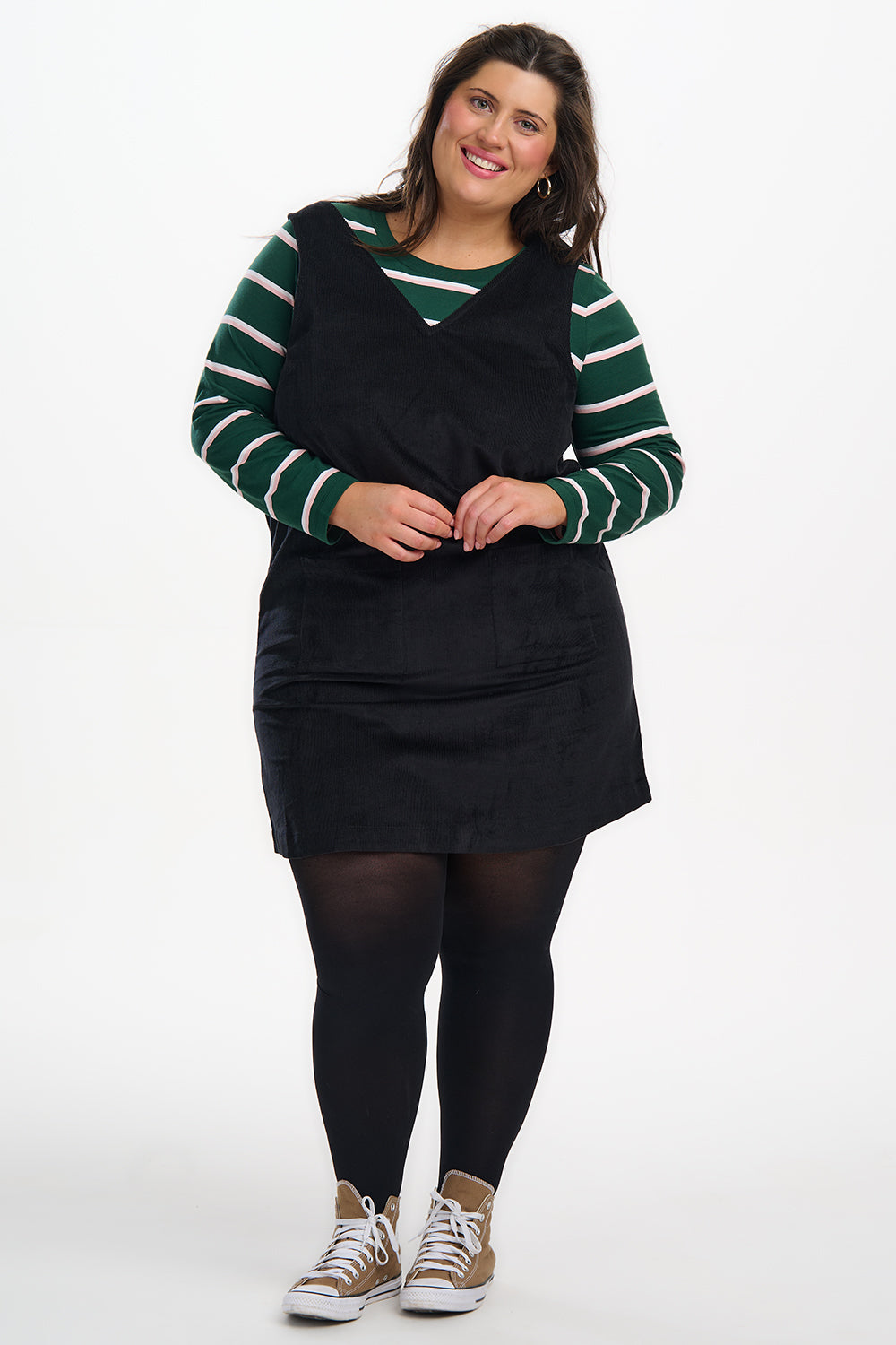 Kacy Tunic Dress - Black Cord