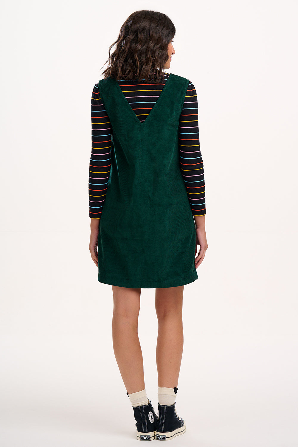 Kacy Tunic Dress - Green Cord