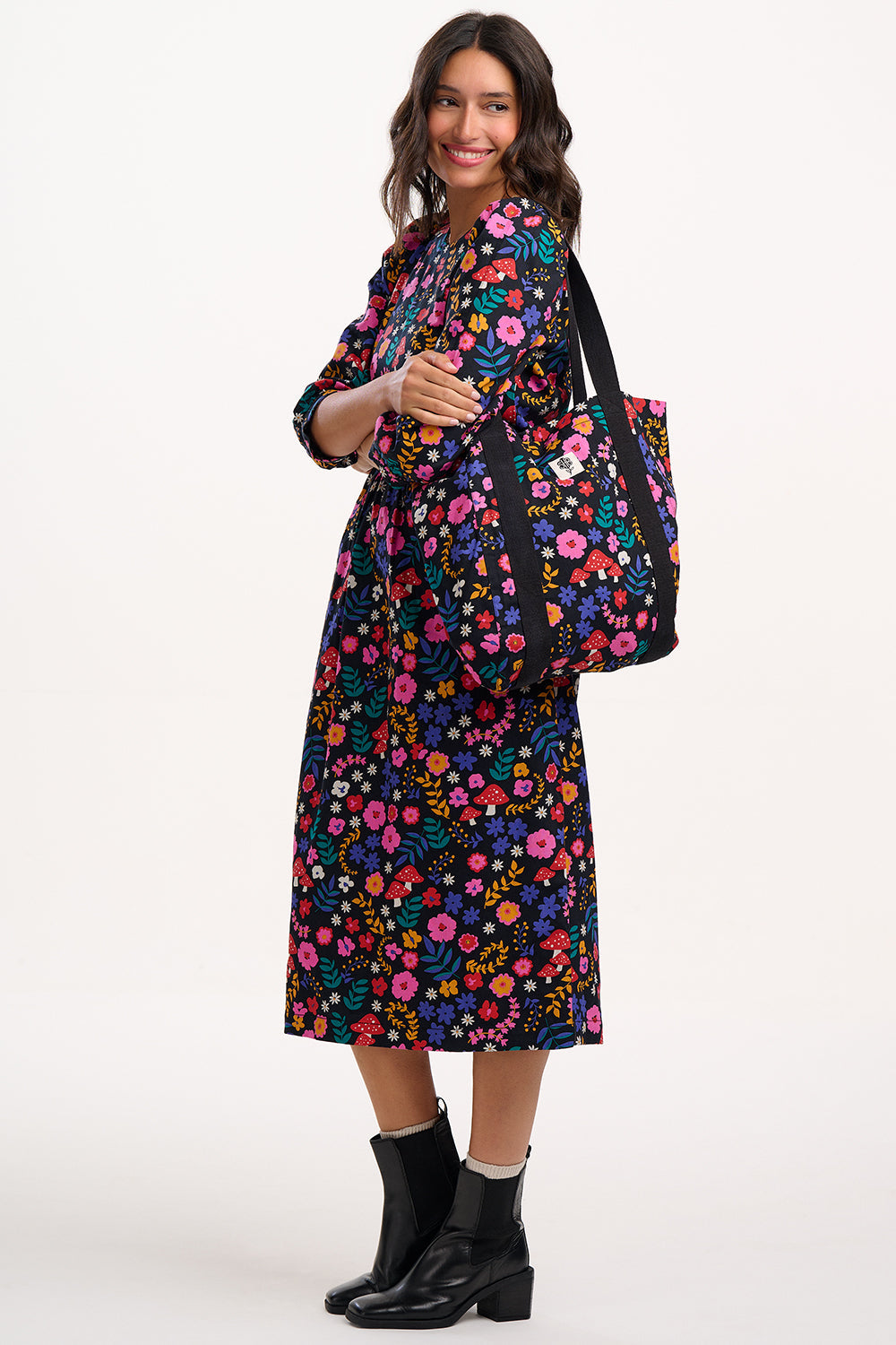 Maria Midi Smock Dress - Multi, Toadstool Floral